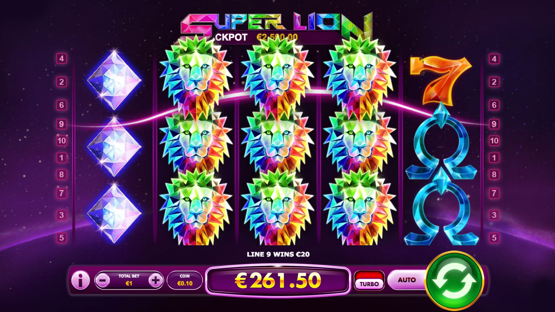 Super lion slot free play